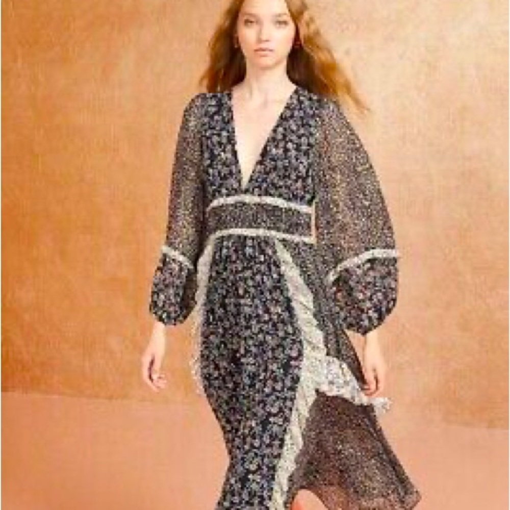 Ulla Johnson Primose Dress worn once! Size 4 100% silk like new
